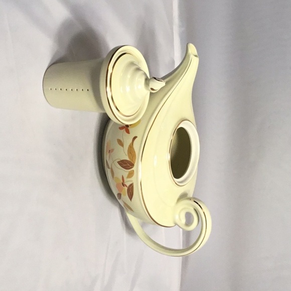 Aladdin TEA POT WITH DIFFUSER BY HALL’S  AUTUMN LEAF CERAMIC COLLECTION - Picture 4 of 6